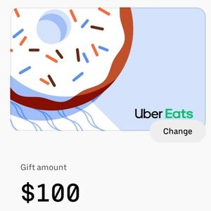 Uber/Uber Eats Gift Card